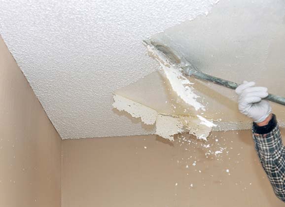 remove popcorn home ceiling